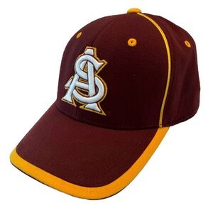 Arizona State Sun Devils Baseball Ball Cap TOW Top of the World Maroon Gold NCAA